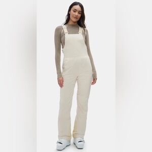 NWT Halfdays Carson Bib Pants Snowboard Ski Cream Oat Milk size Large